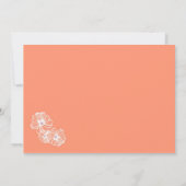 珊結婚瑚色ブライダルシャワー 招待状 (裏面)