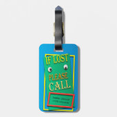 珍しいおもしろいな顔 ラゲッジタグ (裏面縦)