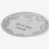 珍しいかわいらし結婚式のプレート ペーパープレート (アングル)