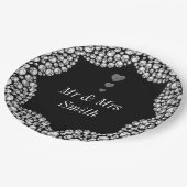 珍しいかわいらし結婚式のプレート ペーパープレート (アングル)