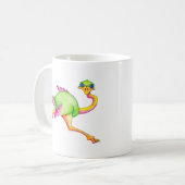 珍しいだちょう コーヒーマグカップ (正面左)