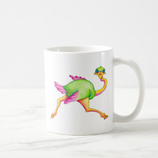 珍しいだちょう コーヒーマグカップ