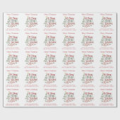 珍しいなら聖降誕祭お目出度え ラッピングペーパー (フラット)