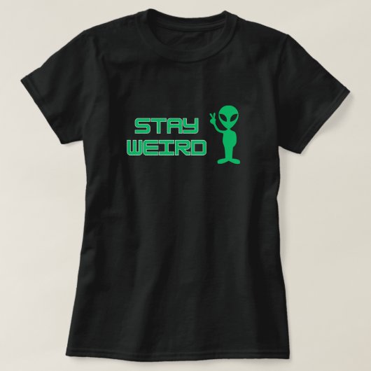 珍しいエイリアンTシャツ Tシャツ (デザイン正面)