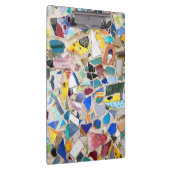 珍しいカラフルな壊された陶器の壁の写真非常に クリップボード (右)