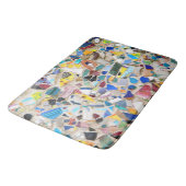 珍しいカラフルな壊された陶器の壁の写真非常に バスマット (アングル)