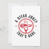 珍しいステーキジョーク サンキューカード (正面)