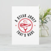 珍しいステーキジョーク サンキューカード (スタンド正面)