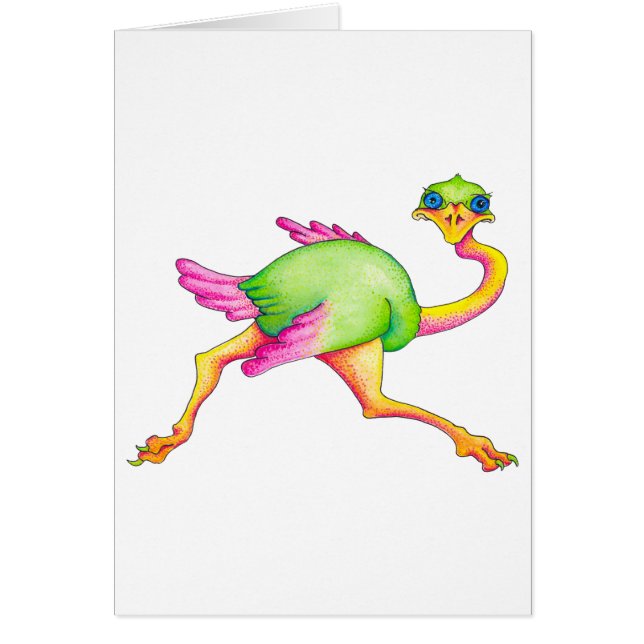 珍しいダチョウ (正面)