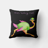 珍しいダチョウ クッション (裏面)