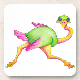 珍しいダチョウ コースター