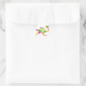 珍しいダチョウ 三角形シール (バッグ)