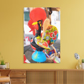 珍しいチキンスプーンレスト キャンバスプリント (インサイチュ (リビング))