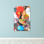 珍しいチキンスプーンレスト キャンバスプリント (インサイチュ (ウッドフロア))