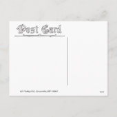 珍しいデコ・サンタ・シカのクリスマス用はがき シーズンポストカード (裏面)