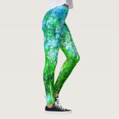 珍しいデザインの女性のストレッチレギンス レギンス (右)