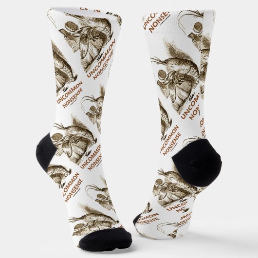 珍しいナンセンス(ロブスターカドリルワンダーランド) ソックス (傾斜あり)