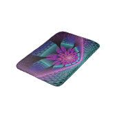 珍しいパターン（の模様が）あるファンタジーカラフルフラワーフラクタル バスマット (アングル)