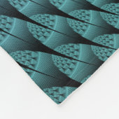 珍しいパターン（の模様が）あるファンタジーカラフルフラワーフラクタル フリースブランケット (角)