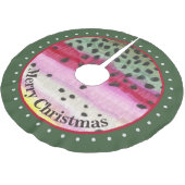 珍しいマス釣り ブラッシュドポリエステルツリースカート (アングル)