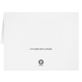 珍しいヴィンテージサンタそり大きなグリーティングカード (裏面横)