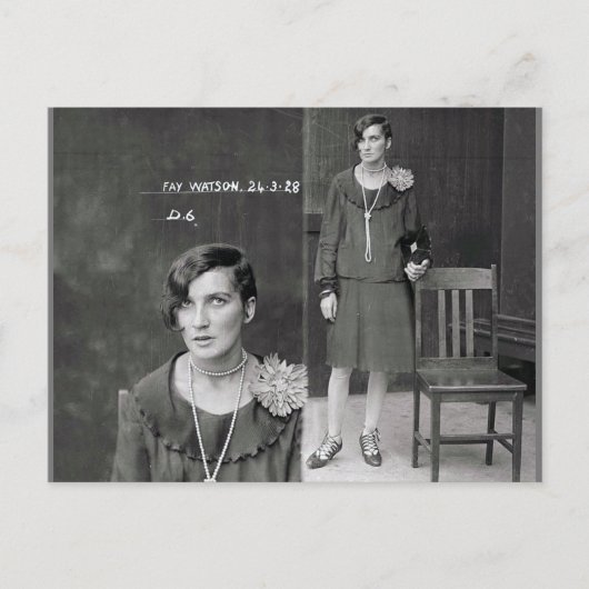 珍しいヴィンテージ刑事爆弾写真ポスト ポストカード (正面)