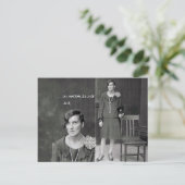 珍しいヴィンテージ刑事爆弾写真ポスト ポストカード (スタンド正面)