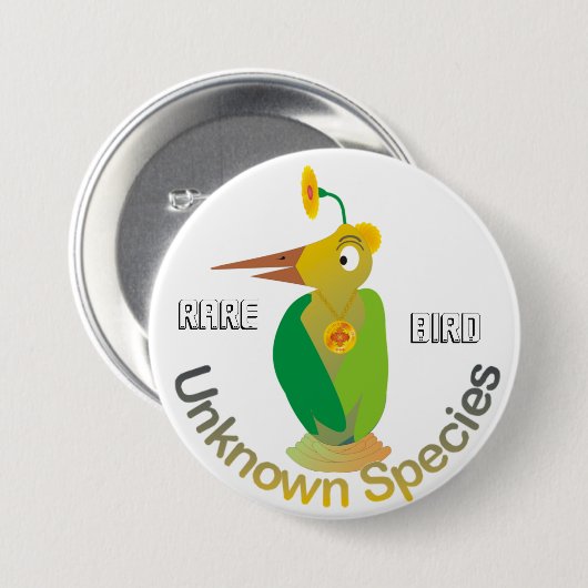 珍しい人- (ボタン) 缶バッジ (正面&裏面)