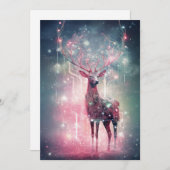 珍しい奇妙なピンクのクリスマスカード シーズンカード (正面/裏面)