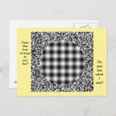 珍しい奇妙な光学錯覚はがき ポストカード (正面/裏面)