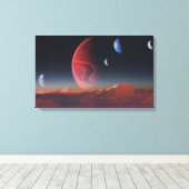 珍しい整列(Cloudtops) キャンバスプリント (インサイチュ (ウッドフロア))