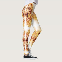 珍しい死芸術的んだ鳥レギンス レギンス