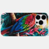 #珍しい鳥：空飛んでいるに芸術的描かれた絵画 Case-Mate iPhoneケース (裏面 (横))