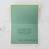 珍しい&エレガントクリスマスツリーカスタム休日 カード (内部)