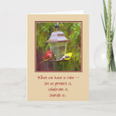 珍しい……友情 カード (正面)