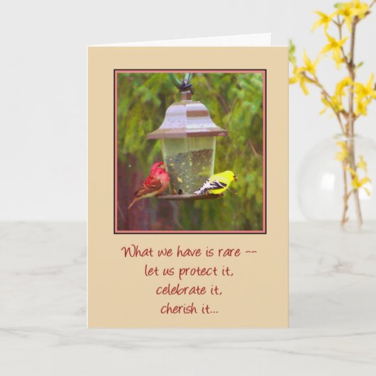 珍しい……友情 カード (黄色い花)