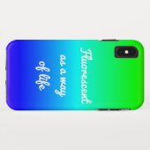 珍しいiPhoneケースの生活方法としての蛍光 Case-Mate iPhoneケース (裏面(横))
