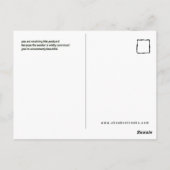 珍しく美しいポストカード（じょうろ） ポストカード (裏面)