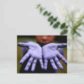 珍しく美しいポストカード(手で) ポストカード (スタンド正面)