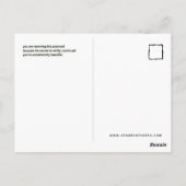 珍しく美しいポストカード(手で) ポストカード (裏面)