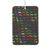 珍しクールい虹のカラフルかわいい恐竜 カーエアーフレッシュナー (正面)