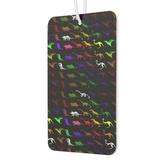 珍しクールい虹のカラフルかわいい恐竜 カーエアーフレッシュナー (左)