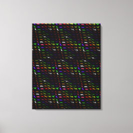 珍しクールい虹のカラフルかわいい恐竜 キャンバスプリント