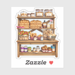 珍味が入ったアーティザンパントリー棚 シール
