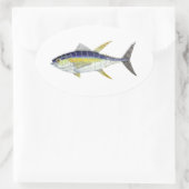 珍重された人物 楕円形シール (バッグ)