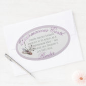 珪藻土オーバルシール 楕円形シール (封筒)