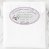 珪藻土オーバルシール 楕円形シール (バッグ)