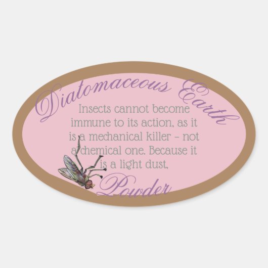 珪藻土オーバルシール 楕円形シール (正面)