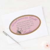 珪藻土オーバルシール 楕円形シール (封筒)