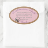 珪藻土オーバルシール 楕円形シール (バッグ)